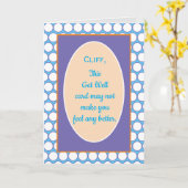 カスタムグレおもしろいイカード カード (黄色い花)