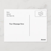 カスタムグレイ城はがき ポストカード (裏面)