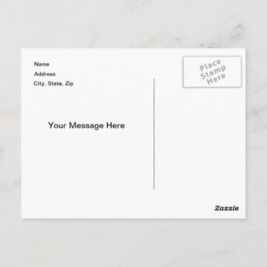 カスタムグレイ城はがき ポストカード (裏面)