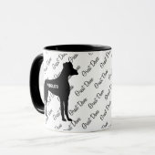 カスタムグレートダーンドッグシルエット マグカップ (正面左)
