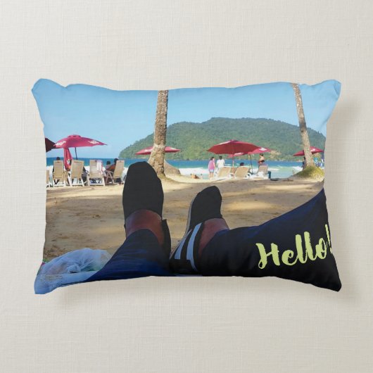 カスタムグレードA綿アクセント枕16" x 12" アクセントクッション (正面)