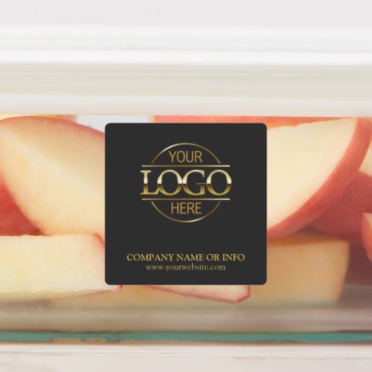 カスタムグレー金ゴールドプロモーション会社のビジネスロゴ ラベル (貼付)