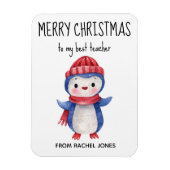 カスタムグ最高の先生メリークリスマス マグネット (縦)