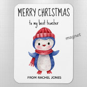 カスタムグ最高の先生メリークリスマス マグネット