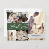 カスタムグ結婚リーンサンキューハガキ ポストカード (正面/裏面)