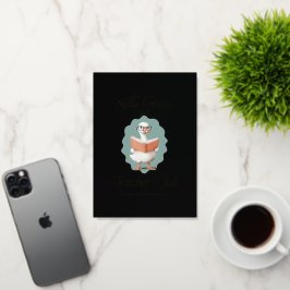 カスタムグ間抜けース先生クラブグリーティングカード 箔グリーティングカード