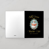 カスタムグ間抜けース先生クラブグリーティングカード 箔グリーティングカード (外側レイダウン)