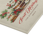 カスタムグ離れリーン水の色ヴィンテージクリスマス カッティングボード (角)