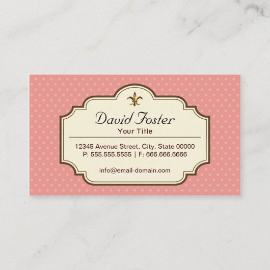 カスタムケーキとクッキーのデザートベーカリーショップ 名刺 (裏面)