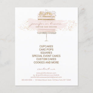 カスタムケーキベイカーイベントパティッセリーフライヤーガーリー