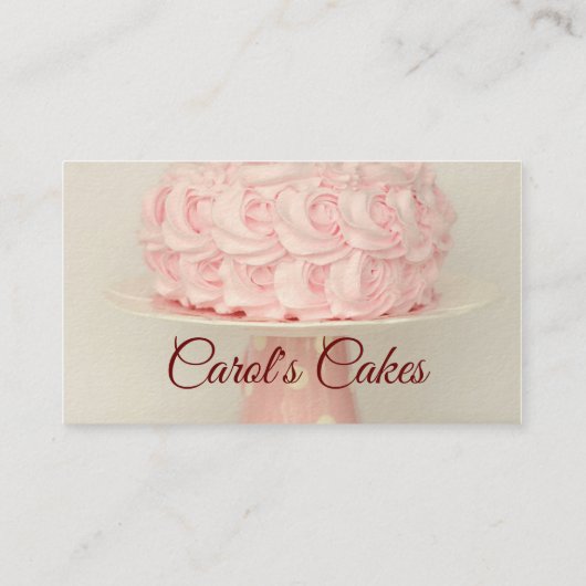 カスタムケーキ結婚ー&ケーキデザインベーカーズ 名刺 (裏面)