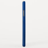 カスタムケースフットボールシャツ-青 Case-Mate iPhoneケース (裏面/右)