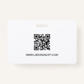 カスタムケータリング事業パーソナライズされた バッジ (裏面)