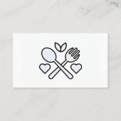 カスタムケータリング料理ベーキング食品サービス 名刺 (裏面)