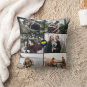 カスタムゲイプライドLGBTレインボーラブハート クッション (ブランケット)