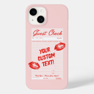 カスタムゲストチェックパーソナライズされた引用文レッドポスター Case-Mate iPhone 14ケース