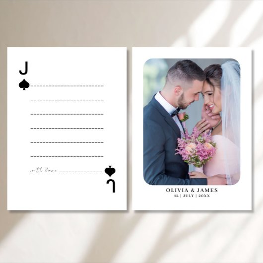 カスタムゲストブックトランプ結婚ズ エンクロージャーカード