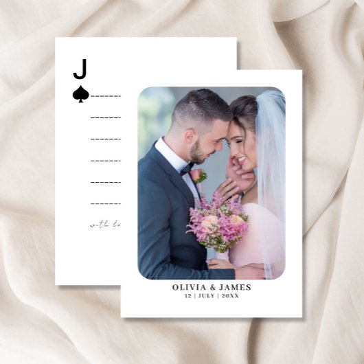 カスタムゲストブックトランプ結婚ズ エンクロージャーカード