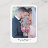 カスタムゲストブックトランプ結婚ズ エンクロージャーカード (正面)