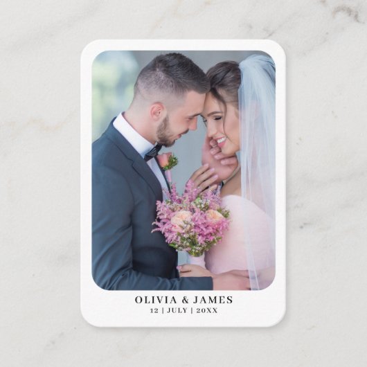 カスタムゲストブックトランプ結婚ズ エンクロージャーカード (正面)