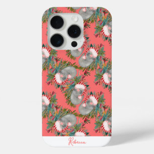 カスタムコアラクリスマスピンク iPhone 15 PROケース