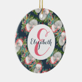 カスタムコアラクリスマスブルー セラミックオーナメント (右)