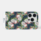 カスタムコアラクリスマスブルー iPhoneケース (裏面横)