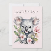 カスタムコアラベアーグリーティングカード シーズンカード (正面)