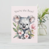 カスタムコアラベアーグリーティングカード シーズンカード (スタンド正面)