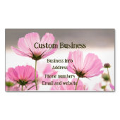 カスタムコスモスガーデンフラワーズフローラ マグネット名刺 (正面)