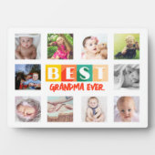 カスタムコラージュおばあちゃんギフトパーソナライズされた フォトプラーク (正面)