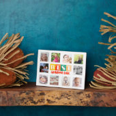 カスタムコラージュおばあちゃんギフトパーソナライズされた フォトプラーク (側面)