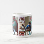 カスタムコラージュパパ父の日 コーヒーマグカップ (中央)