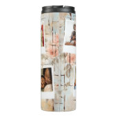 カスタムコラージュフローラパーソナライズされたタンブラー タンブラー (裏面)