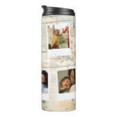 カスタムコラージュフローラパーソナライズされたタンブラー タンブラー (回転右)