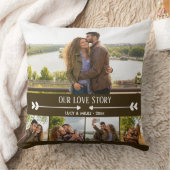 カスタムコラージュ写真ロマンチック装飾用クッション クッション (ブランケット)