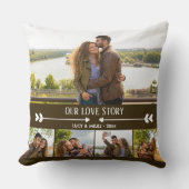 カスタムコラージュ写真ロマンチック装飾用クッション クッション (正面)