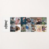 カスタムコラージュ名前をカスタムするとモノグラム ヨガマット (正面(横))