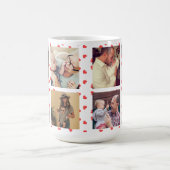 カスタムコラージュ家族ラブマグNo3 コーヒーマグカップ (中央)
