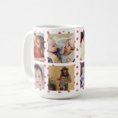 カスタムコラージュ家族ラブマグNo3 コーヒーマグカップ (正面左)