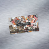 カスタムコラージュ放牧プラッタケータリング マグネット名刺 (インサイチュ)