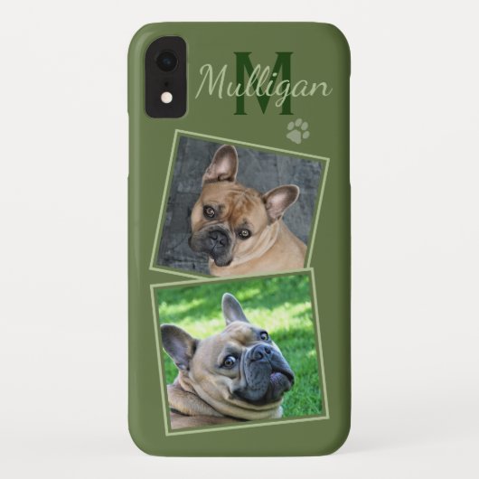 カスタムコラージュ犬ペットキャットかわいい引用文写真 Case-Mate iPhoneケース (裏面)