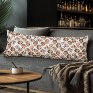 カスタムコラージュ12枚の写真 – パターン全体 ボディピロー