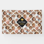 カスタムコラージュ12枚の写真 – 卒業パーティー 横断幕 (横)