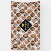 カスタムコラージュ12枚の写真 – 卒業パーティー 横断幕 (縦)