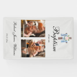 カスタムコラージュ《キリスト教》洗礼式や命名式バプテスムバック 横断幕