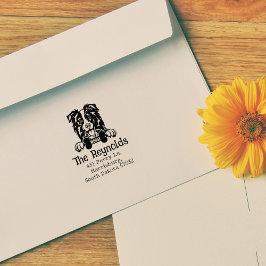 カスタムコリードッグ差出人住所 ラバースタンプ