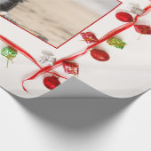 カスタムコリー縁どクリスマス包装紙 ラッピングペーパー (角)