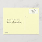 カスタムコルヌコピアヴィンテージ感謝祭はがき シーズンポストカード (裏面)