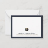 カスタムコンサルティングロゴ文具カード ノートカード (正面)